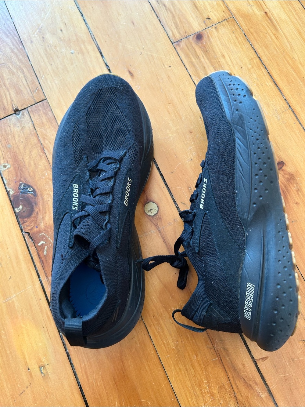 Brooks stealthfit glycerin 21 black sneakers women’s 8.5 no insoles